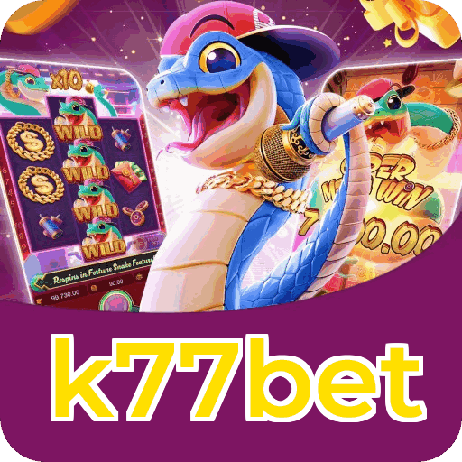 Números do app k77bet em material de marketing — ilustração, não auditoria